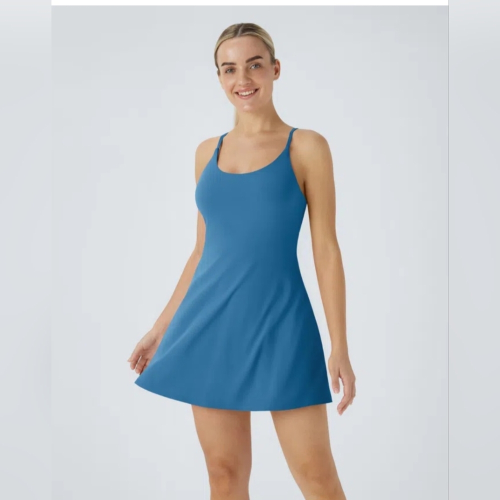 HALARA Blue Mini Dress Size Medium NWT